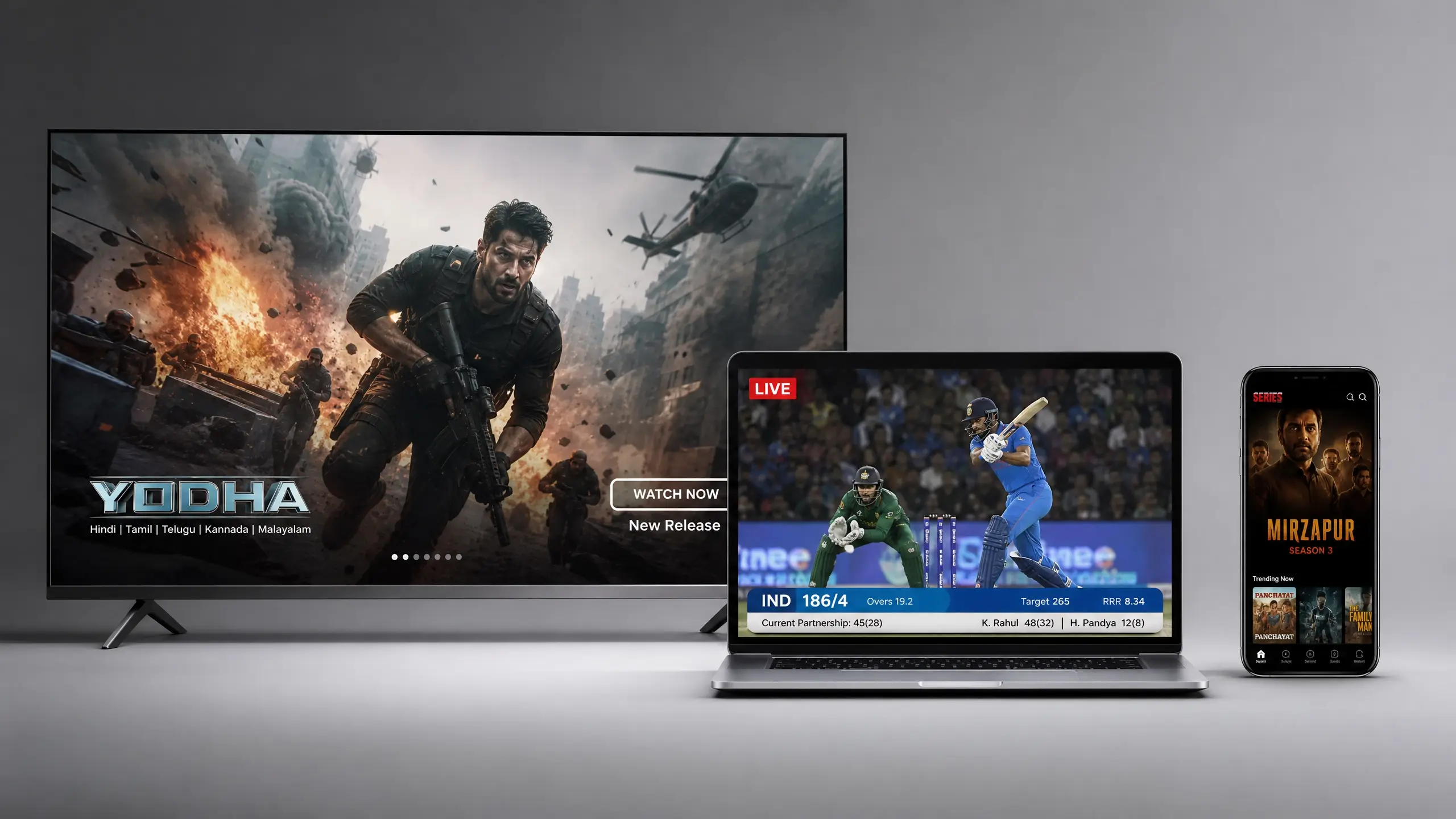 Modern IPTV streaming setup in a contemporary Australian living room with a large smart TV and high-speed NBN connection